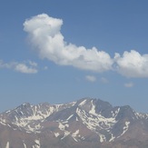 Alamkouh from Zarrinkouh peak, Alam Kuh or Alum Kooh