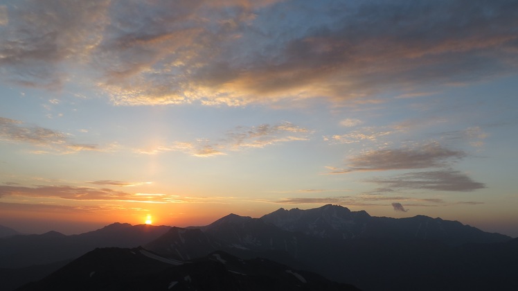 Sunset in Alamkouh, Alam Kuh or Alum Kooh