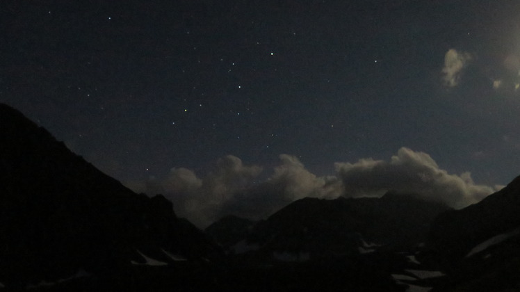 Alamkouh at night, Alam Kuh or Alum Kooh