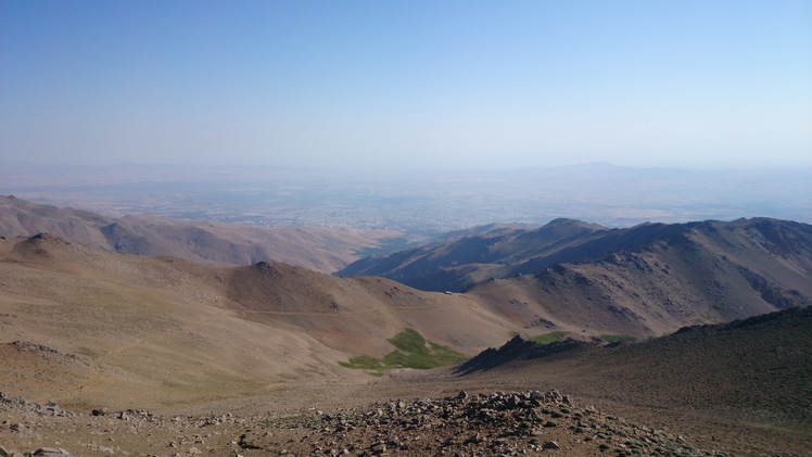 vie of hamedan from yakhchal peak, Alvand