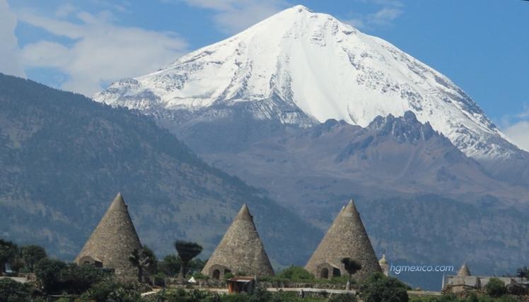 Pico de Orizaba and Silos (for maiz)