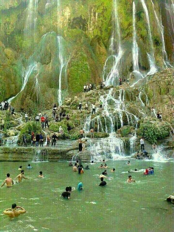 naser ramezani Bisheh waterfall, سن بران