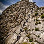 Climbing at Varibobi, Mt. Parnitha