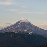 Atardecer en el Lanín, Volcan Lanin