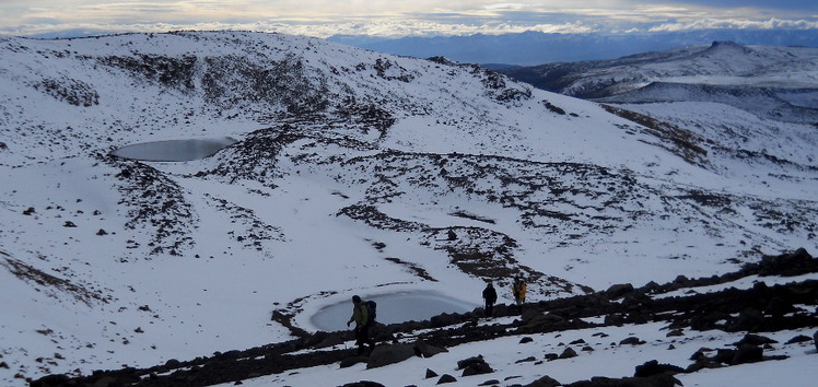 trekking en otoño, Volcan Lanin