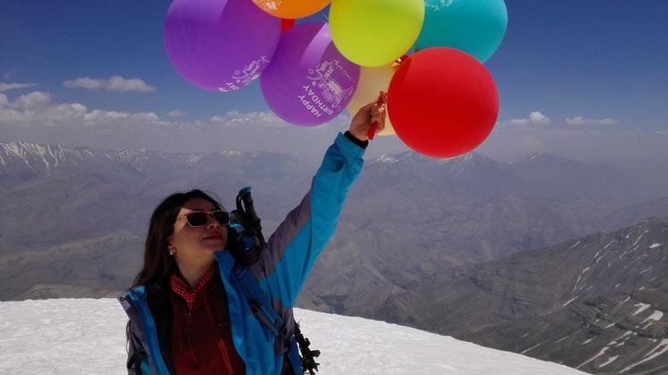 My birthday on Tochal peak