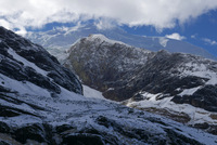 Illimani from base camp photo