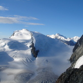 Strahlhorn (left) from the Hohlaubgrat