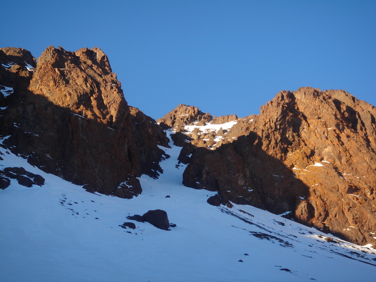 Northeast couloir, Ras N'Ouanoukrim