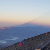 Damavand shadow on Lar Lake, Damavand (دماوند)