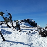 Black Crater's summit in the winter