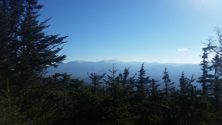 View of Mount Washington during Mt Waumbek hike, Mount Waumbek