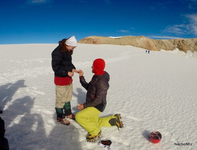 Wedding proposal, Iztaccihuatl