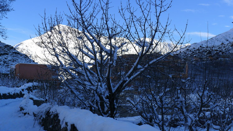 Imlil in snow, Toubkal