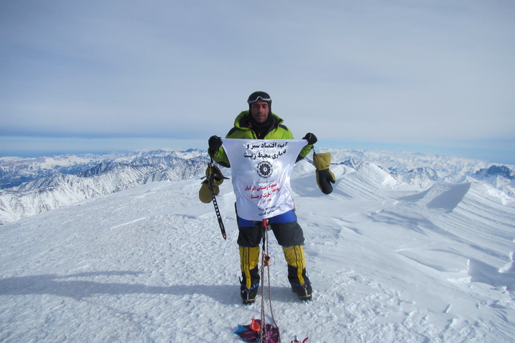 winter Kazbek Iranian team 2016 summit, Kazbek or Kasbek