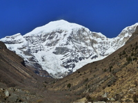 Mt Jomohlari from Base Camp in Bhutan, Mount Jomolhari photo
