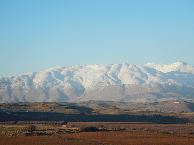 View of Mt. Hermon from the Golan heights, Mount Hermon