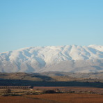 View of Mt. Hermon from the Golan heights, Mount Hermon