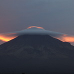 Wind cloud, Mount Egmont/Taranaki