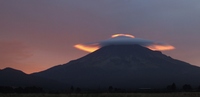 Wind cloud, Mount Egmont/Taranaki photo