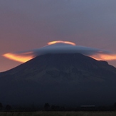 Wind cloud, Mount Egmont/Taranaki
