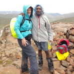 On the summit, Thabana Ntlenyana
