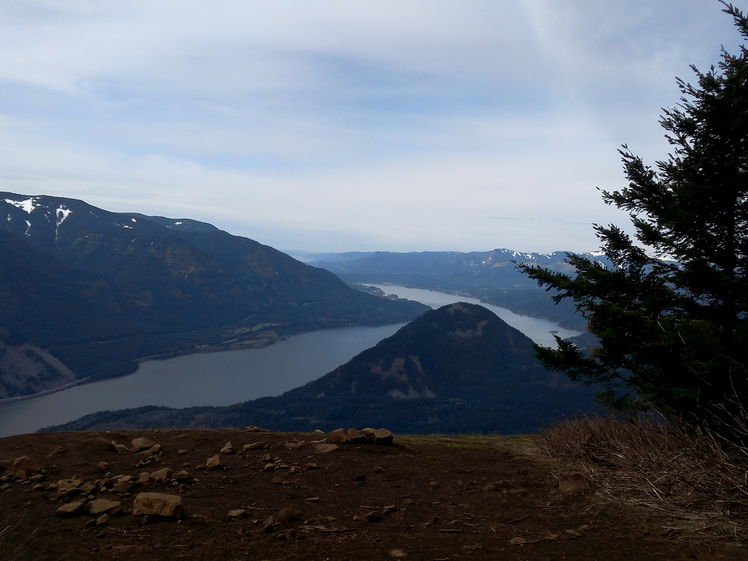 April Dog from the summit 4/5/17, Dog Mountain