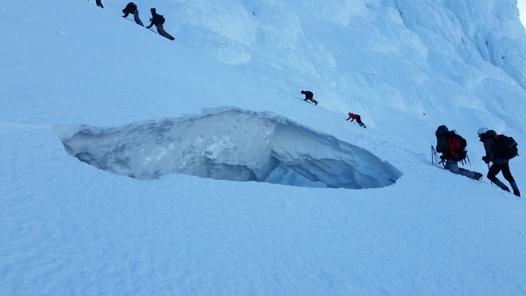 Bergschrund 5-7-17, Mount Hood