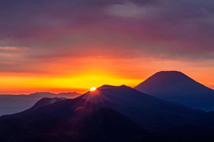 Sunrise over An’nupuri, Japan, Mount Mekunnai