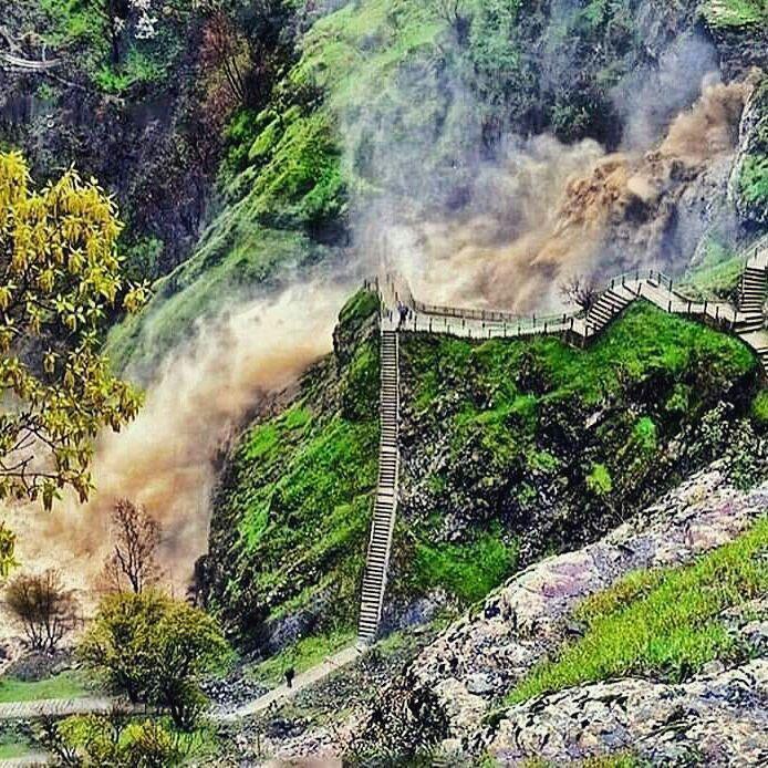 naser ramezani Shalmash water fall, Sahand