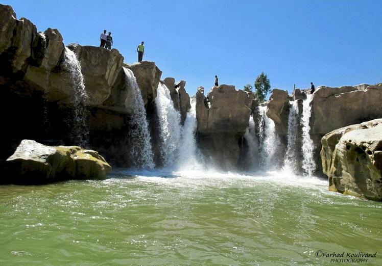 naser ramezani afrineh waterfall, سن بران
