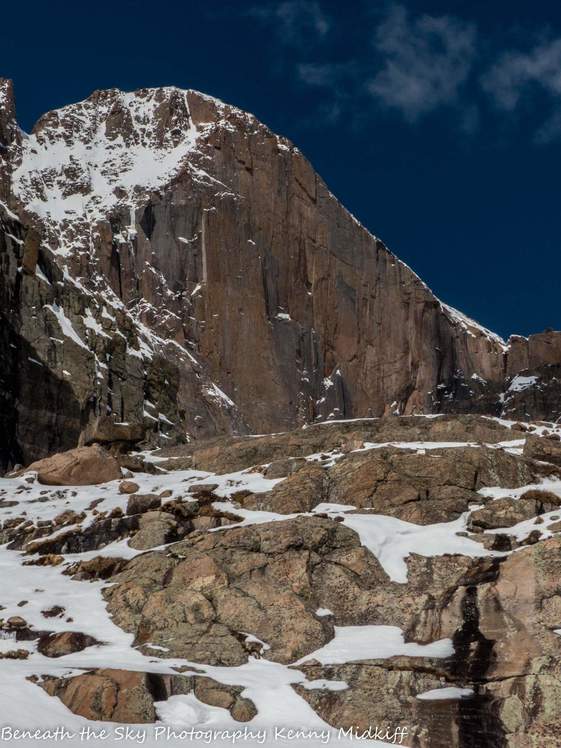 Approaching Chasm Lake below the Diamond, Longs Peak