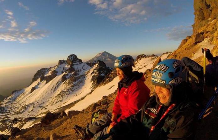 Los Portillos on the south face, Iztaccihuatl