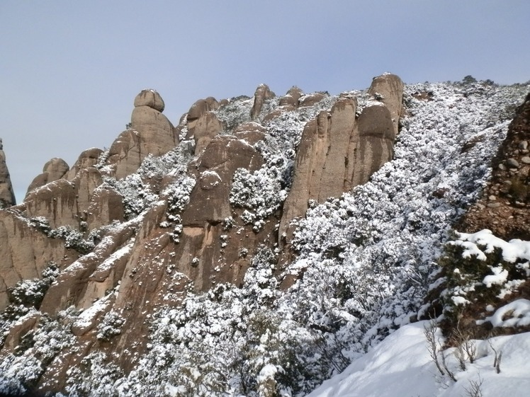 Sant Jeroni and Gegant Encantat, Montserrat (mountain)