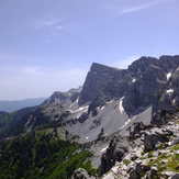 The East Drop of Tymfi Mt to the east. Gamila Peak 2497m