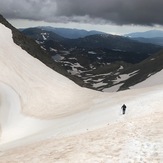 Dernier tronçon, sur la neige, Carlit