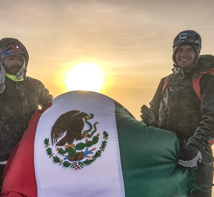 Summit frozen day on Pico de Orizaba 