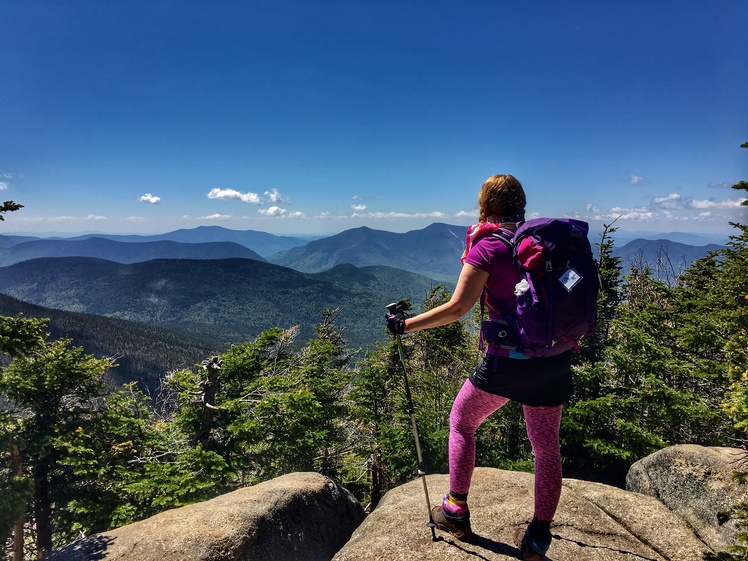 Enjoying the views, Mount Hancock (New Hampshire)