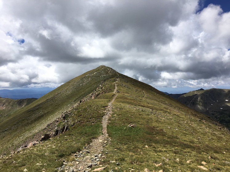 Last stretch on Bull of the Woods Trail, Wheeler Peak