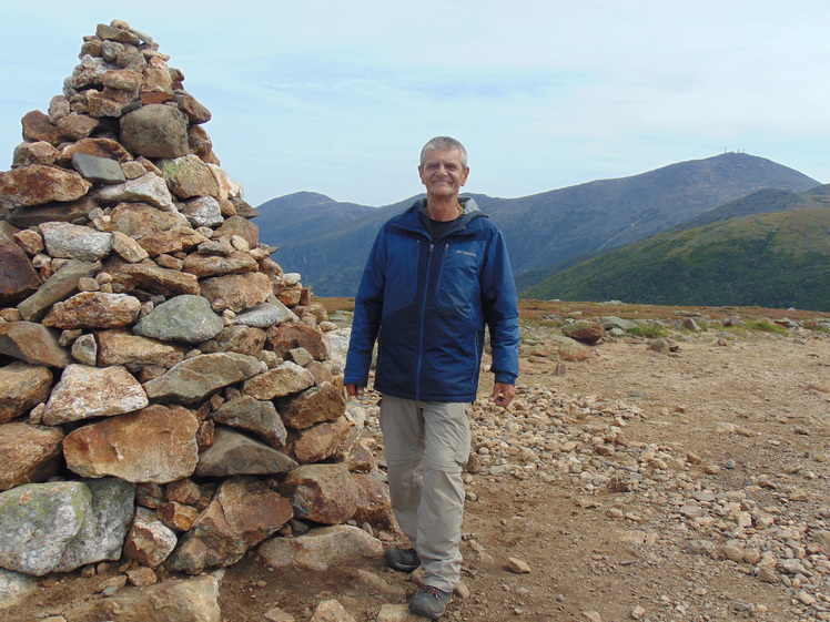 At the summit, Mt. Washington in the background., Mount Eisenhower