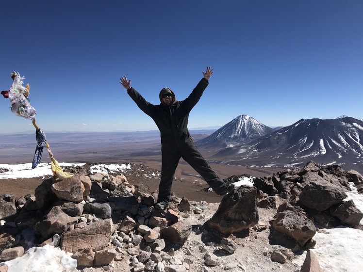 Top of cerro toco.