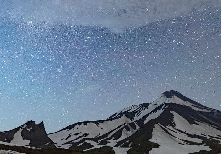 Avachinsky under the Milky Way