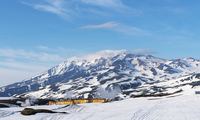 starting at the geothermal power plant, 11 km north of the canon, Mutnovsky photo