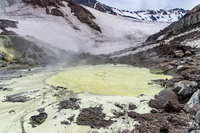 Boiling lake of sulfuric acid, Mutnovsky photo
