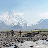 rivercrossings on Kamchatka should be done in morning hours, Kamen (Kamchatka)