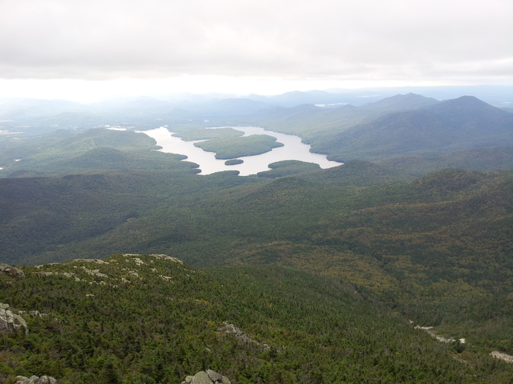 Lake Placid from the summit of Whiteface, Whiteface Mountain