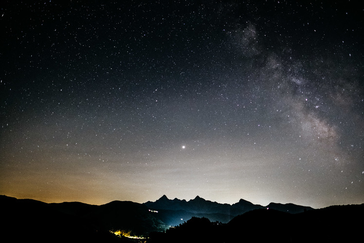 Stars above Monte Pisanino