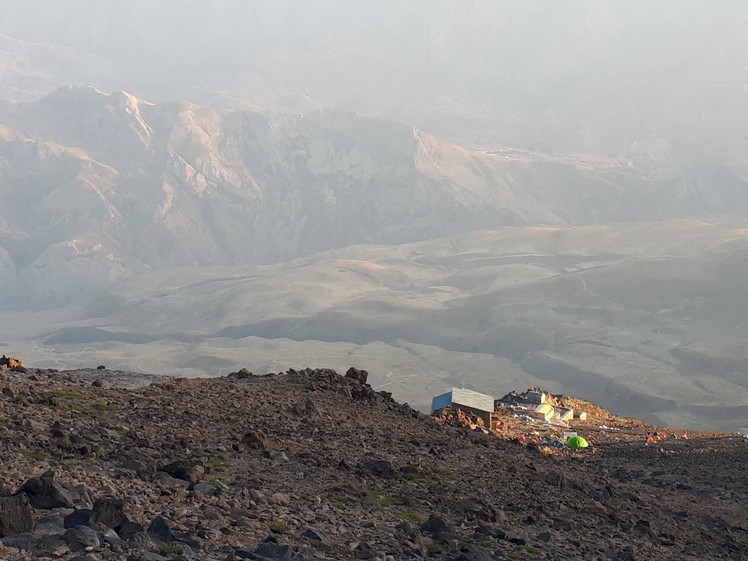 sunset Damavan on bargahe sevom, Damavand (دماوند)