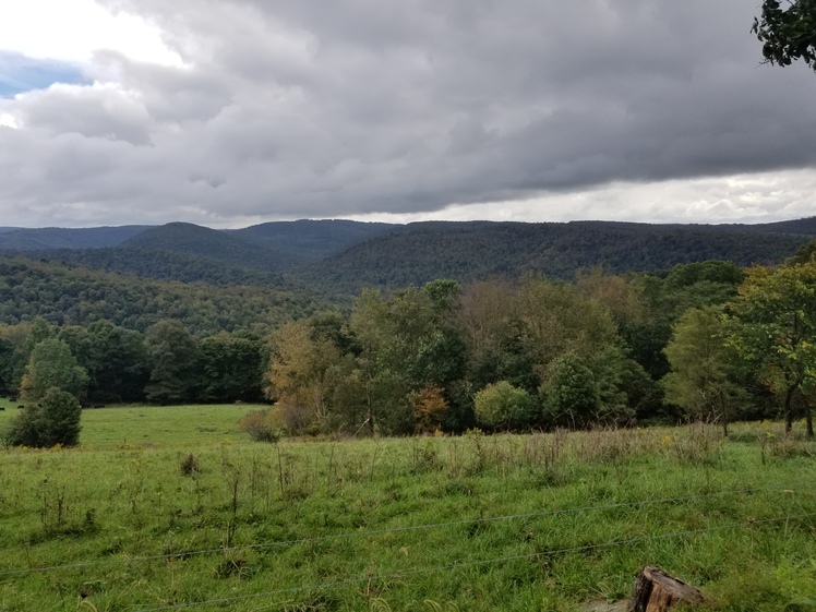 Fall coming, Mount Davis (New Hampshire)