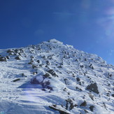 Frozen shrine on top of Norikura Kengamine